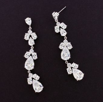 Mari Mi Bridal Style #T649E-2.5" #0 default Silver thumbnail