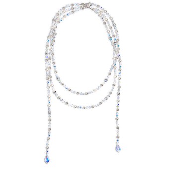 Mari Mi Bridal Style #HOL134N-17" #0 default Silver/White Pearl/CAB Crystal thumbnail