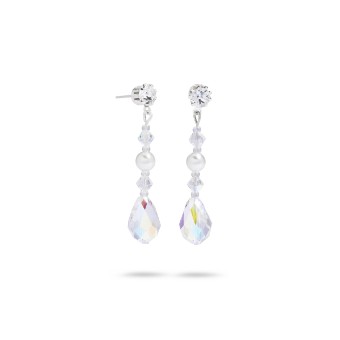 Mari Mi Bridal Style #HOL133E #0 default Silver/White Pearl/CAB Crystal thumbnail