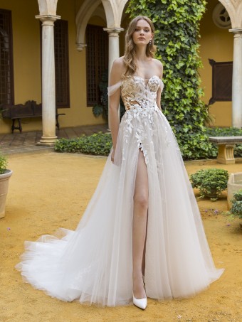 Blue by Enzoani Style #Pia-Sample Sale #0 default Ivory/Sand/Nude thumbnail
