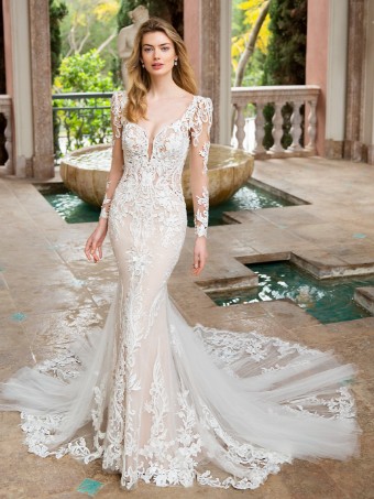 Enzoani Style #Rachel-Sample Sale #0 default Ivory/Nude thumbnail