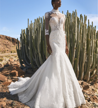 Pronovias Style #Fingal - Sample Sale #0 default Off White/Nude thumbnail