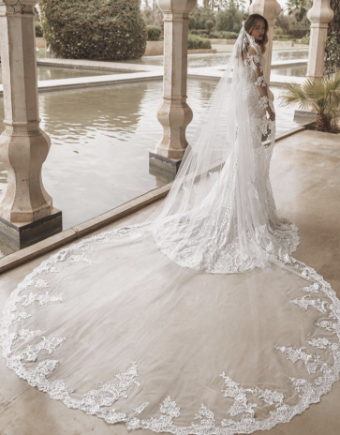 Enzoani Style #Vail Veil #0 default Ivory thumbnail