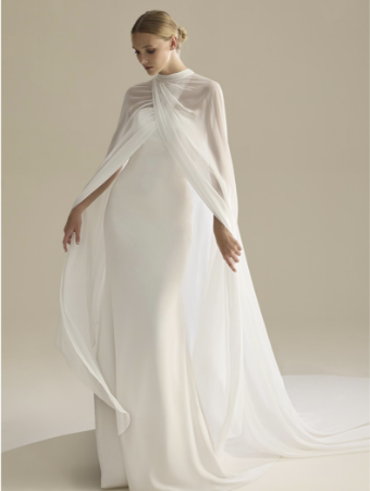 Pronovias Style #Cape-LA42 #0 default Off White thumbnail
