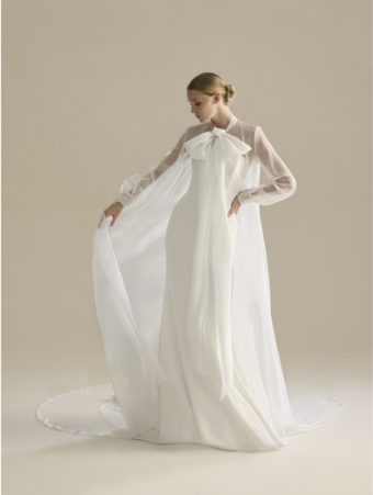 Pronovias Style #Cape-LA43 #0 default Off White thumbnail