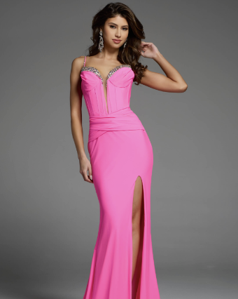Jovani Style #D5020 #3 Hot Pink thumbnail