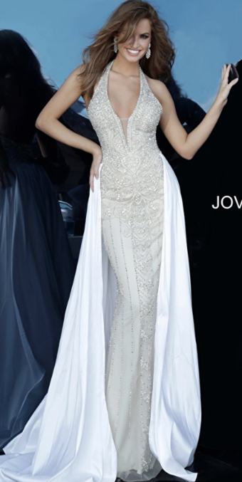 Jovani Style #3698 #0 default Off White/Nude thumbnail