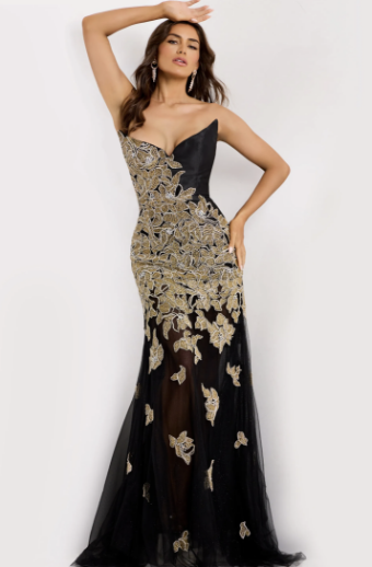 Jovani Style #45604 #0 default Black/Gold/Silver thumbnail