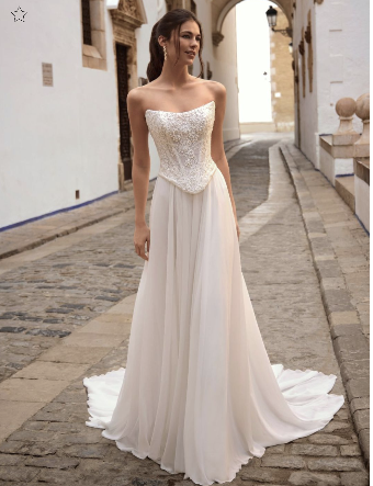 Love by Enzoani Style #FENORA-A LACE CORSET #0 default Ivory thumbnail