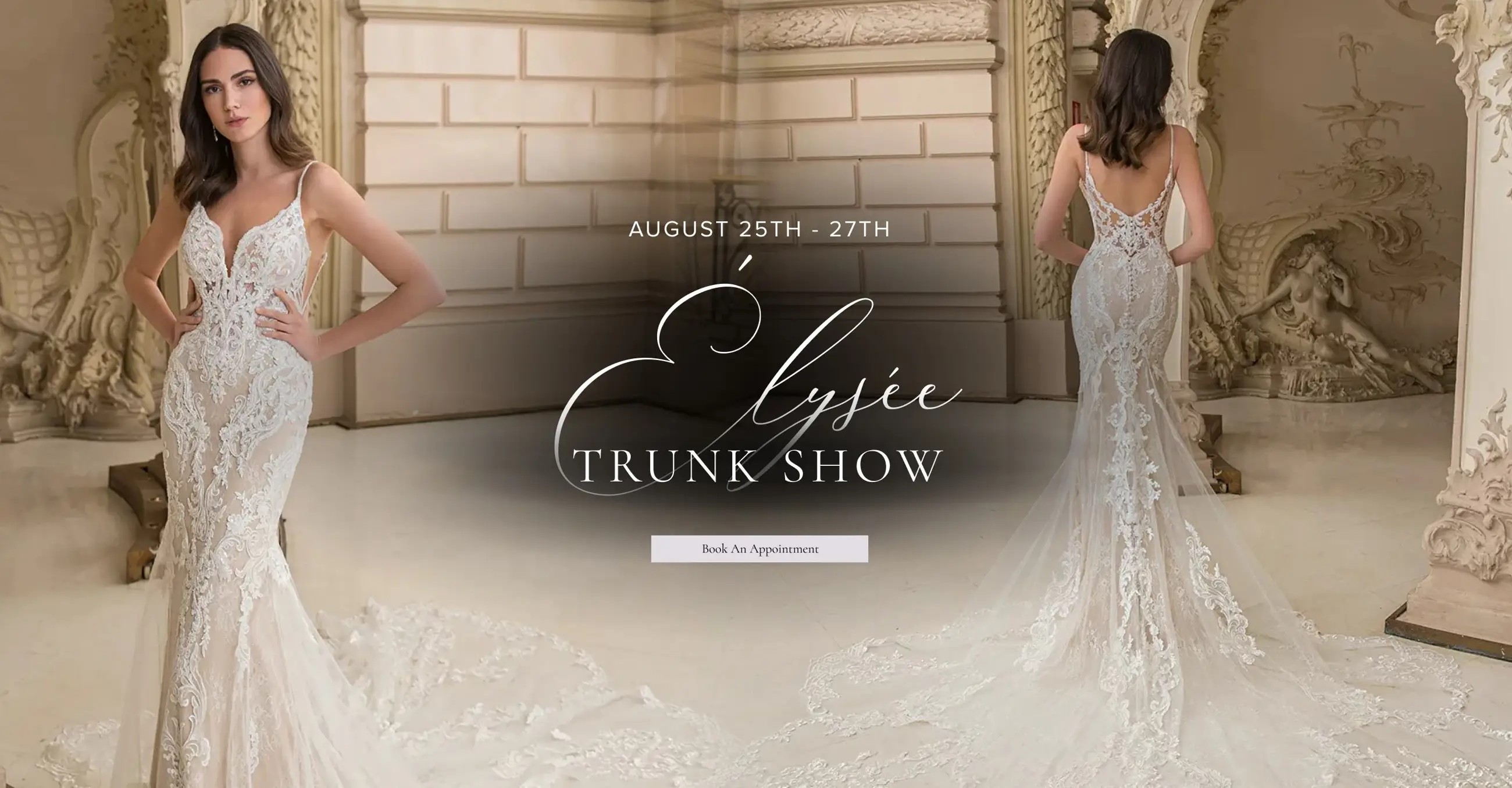 "Élysée Trunk Show" banner for desktop