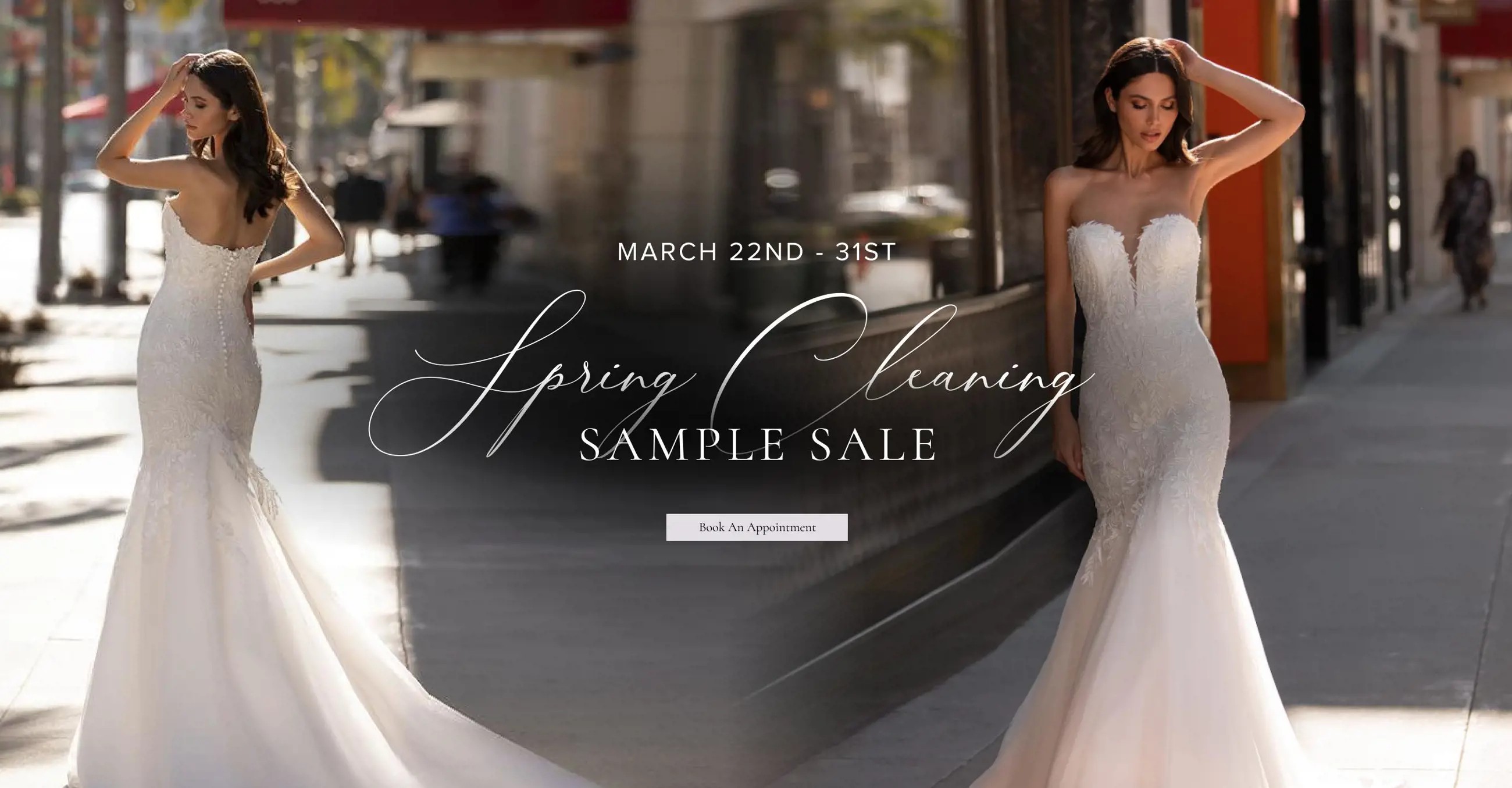 "Spring Cleaning Sample Sale" banner for desktop