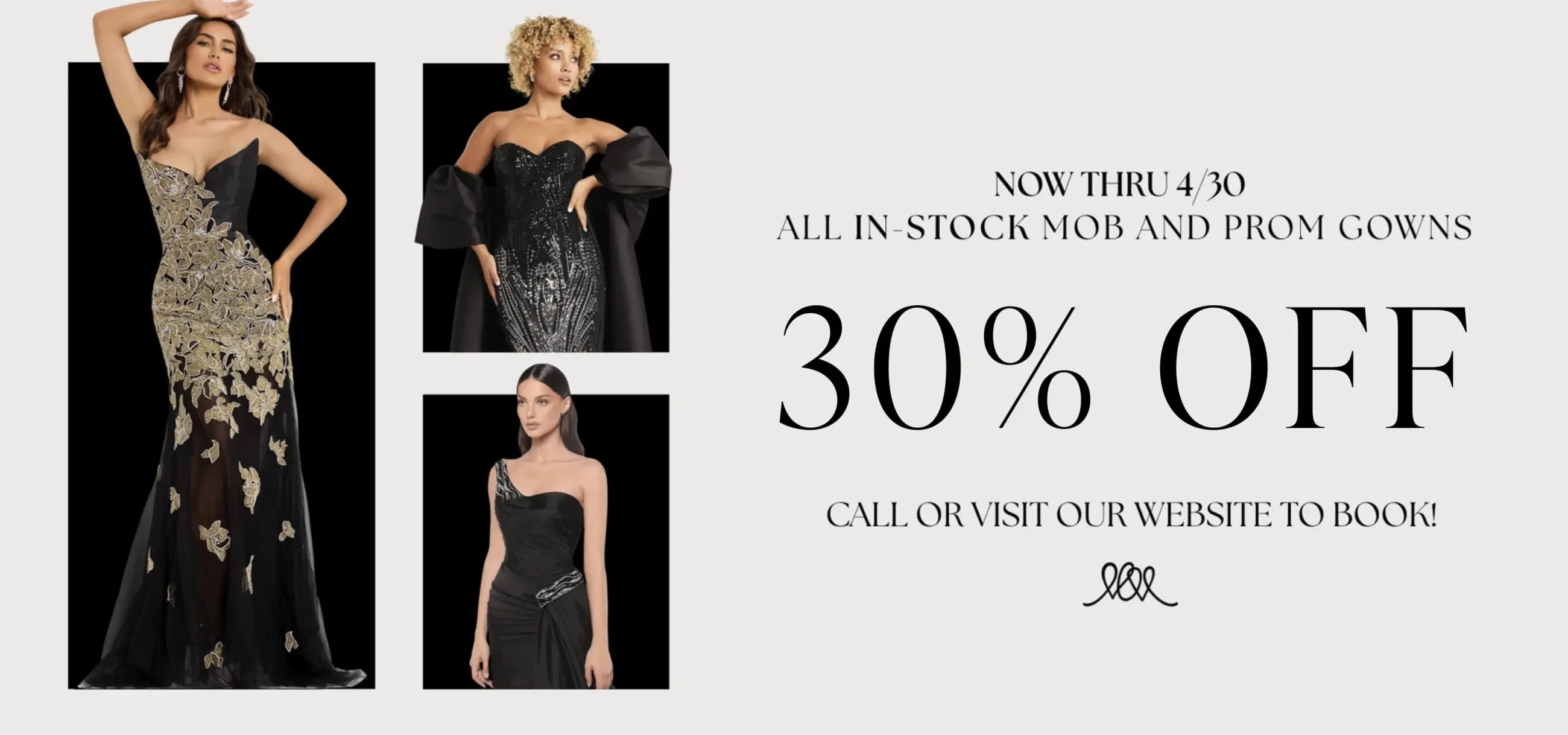 prom and mob sale banner april 2026