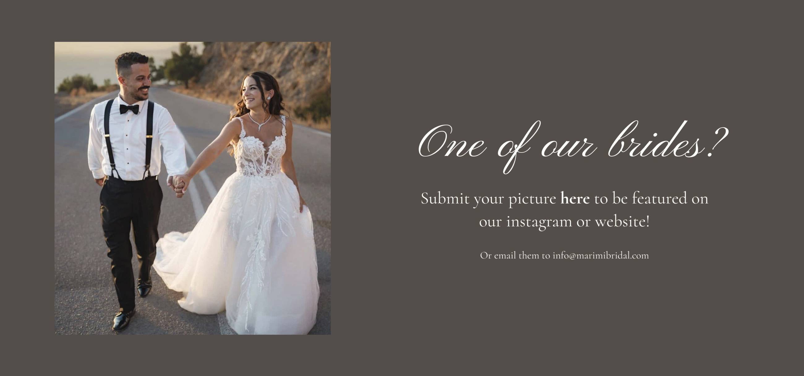 one of our brides banner
